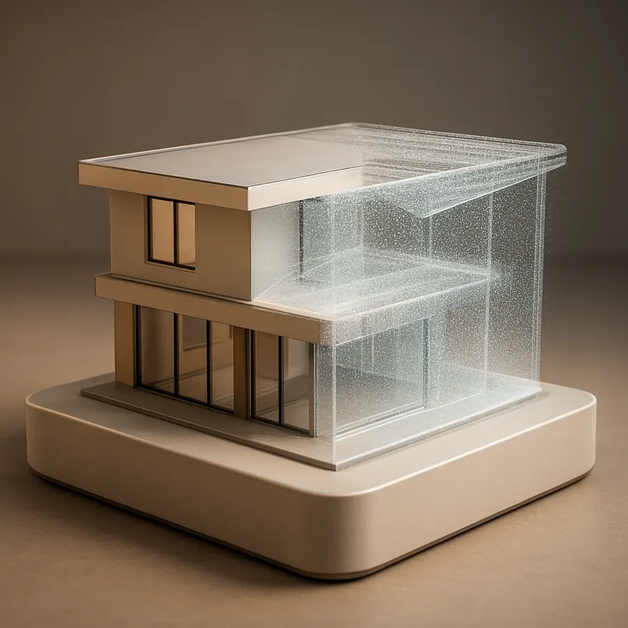 3D point cloud of a building from a scan